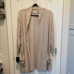 Pact Women's Tan airplane Cardigan